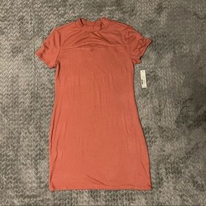 NWT Cotton Ribbed Cutout Dress